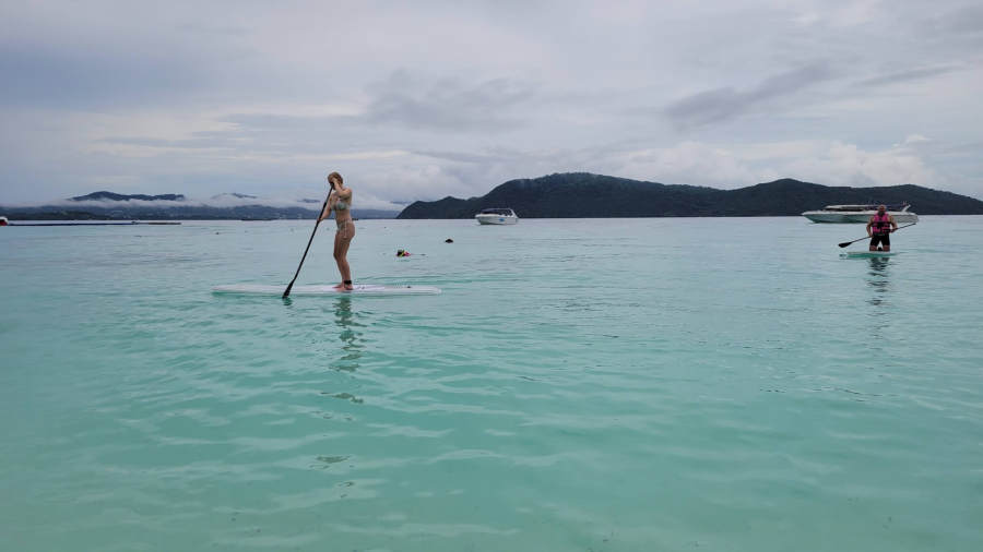 Or how about some easy SUP boarding on crystal clear waters?