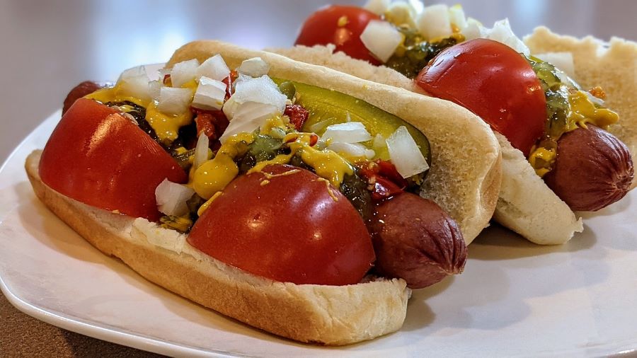 Chicago Style Hot Dog at Weiners Circle