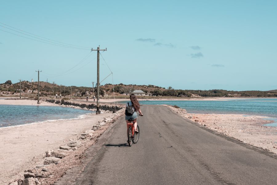 Cycling around Rottnest Island