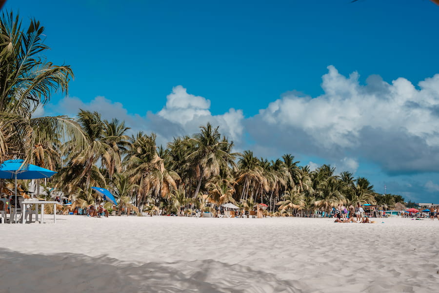 Take a boat to Isla Mujeres