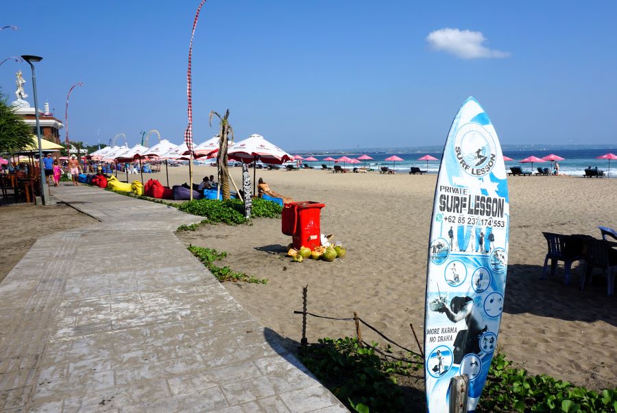 Head to the beach in Seminyak