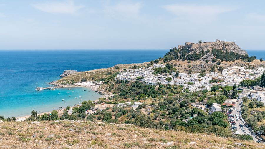Rhodes in the Greek isles