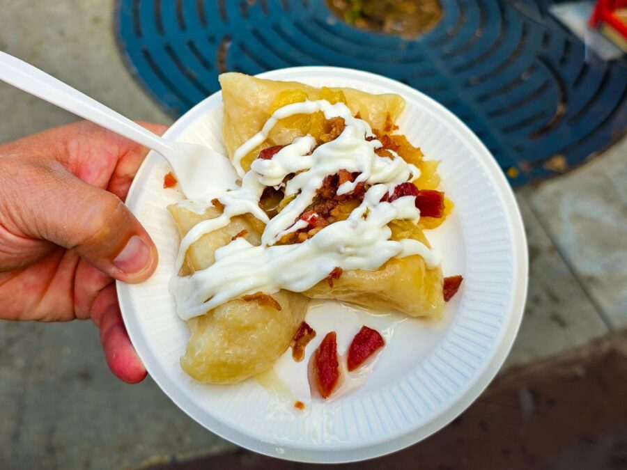 Perogies and Kielbasa