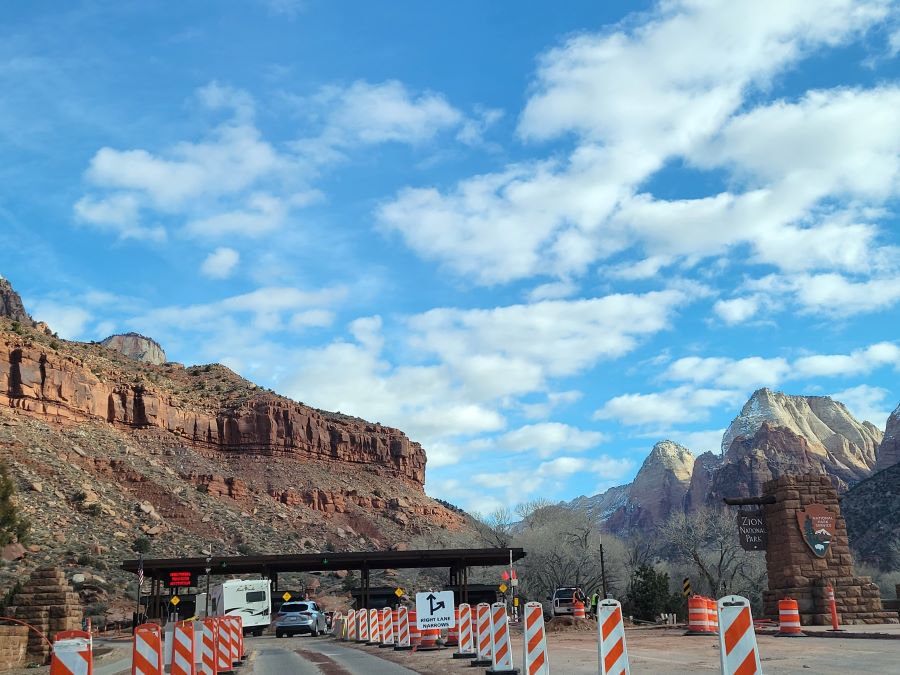 Arrive at Zion National Park