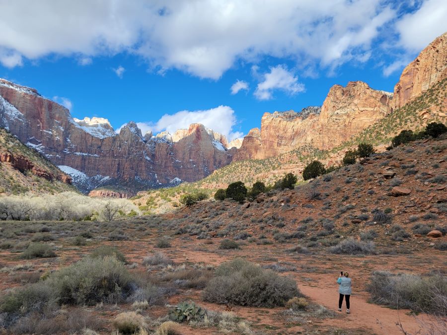 Hiking and sightseeing at Zion National Park
