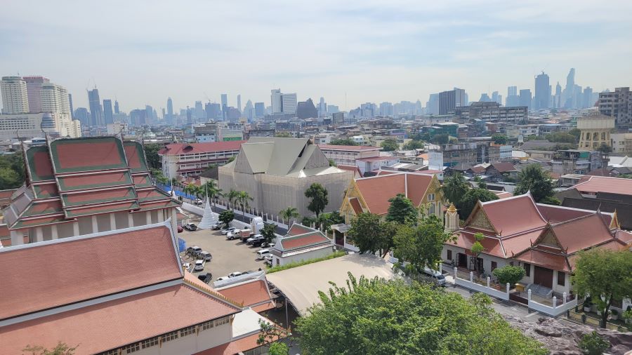 Wat Saket (Temple of the Golden Mount) Views from above