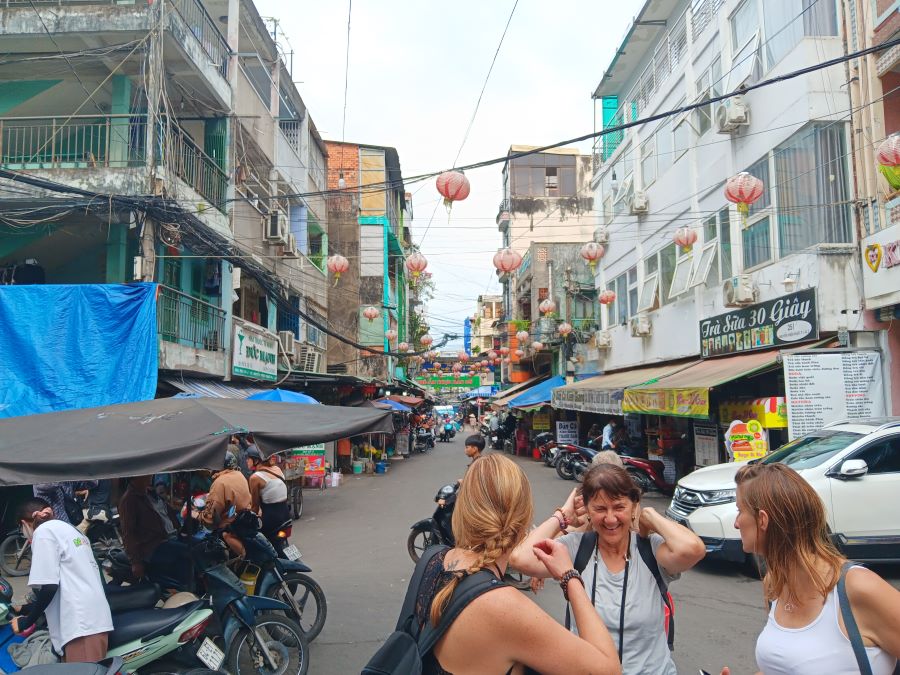 Old housing projects in Saigon Saigon city motorbike tour