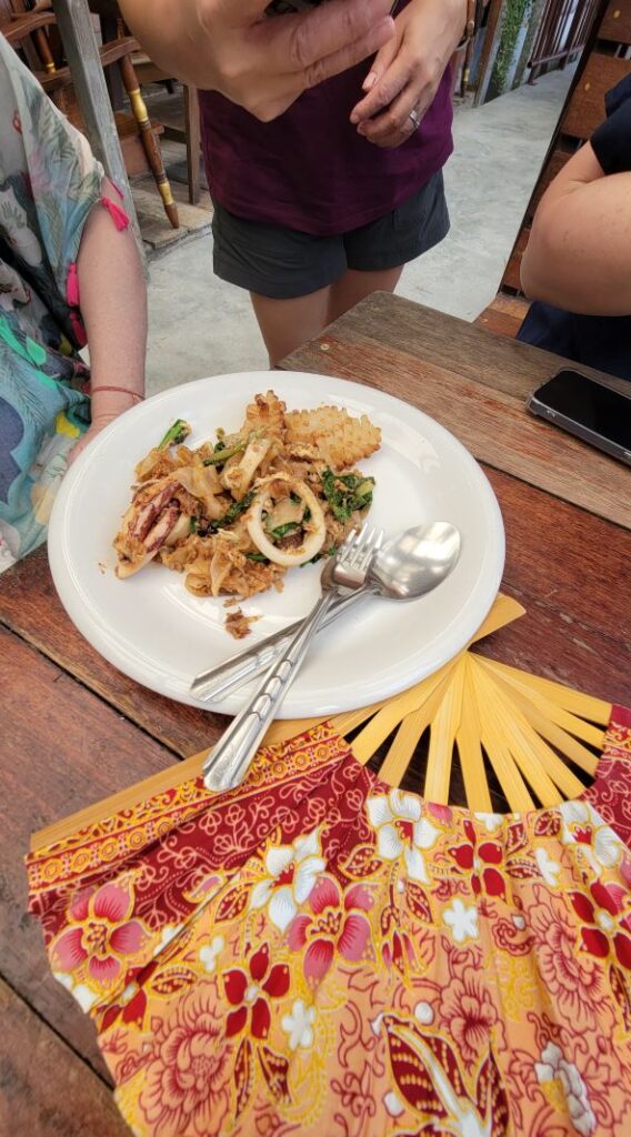 waterfront dining at a klong